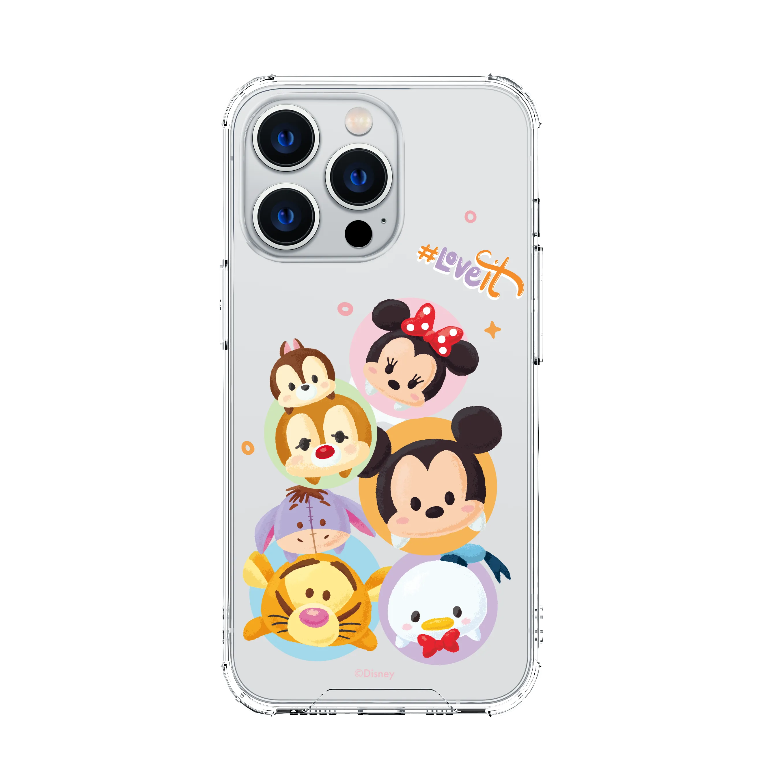 UKA Disney Tsum Tsum Shockproof Air Cushion TPU PC Clear Back Case Cover