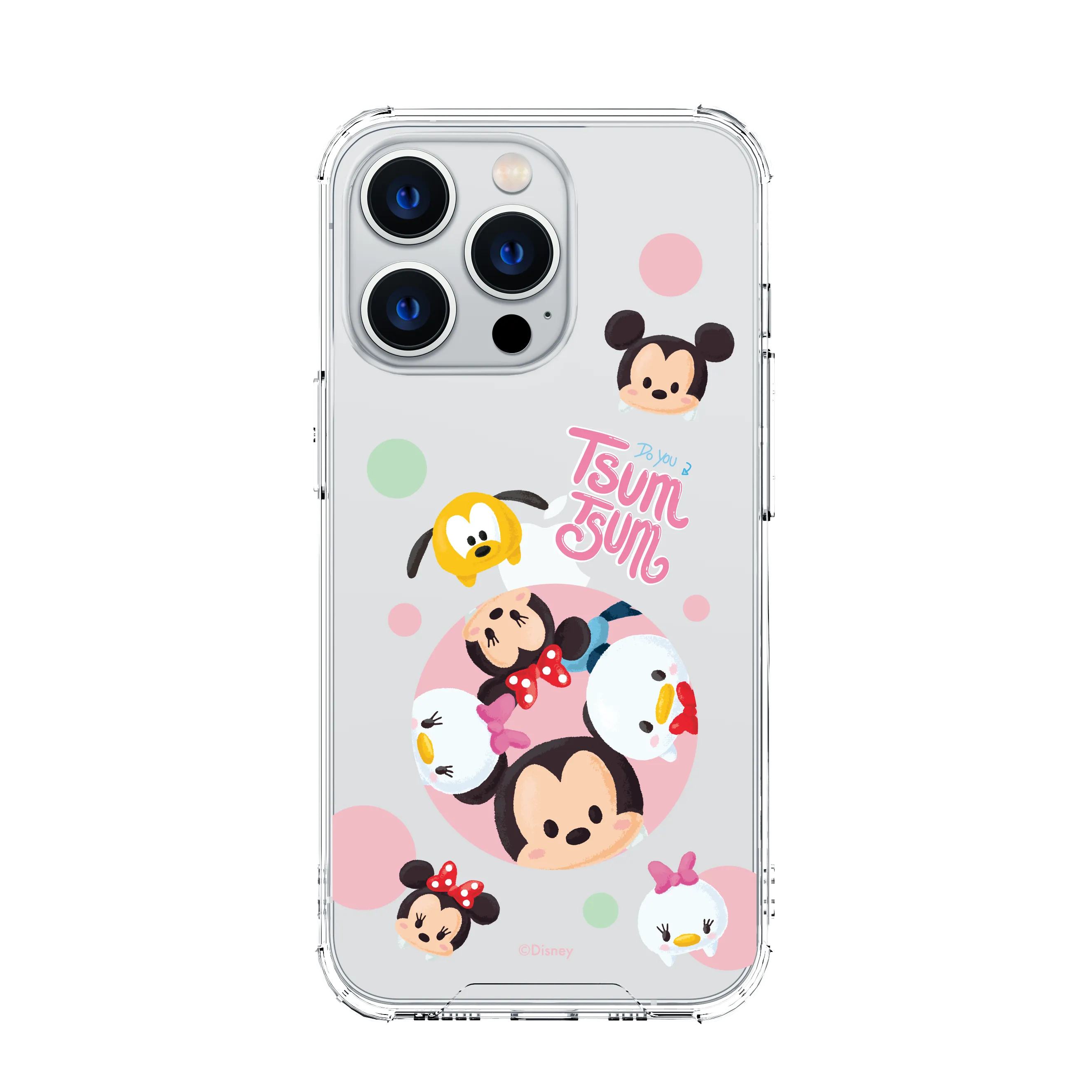 UKA Disney Tsum Tsum Shockproof Air Cushion TPU PC Clear Back Case Cover