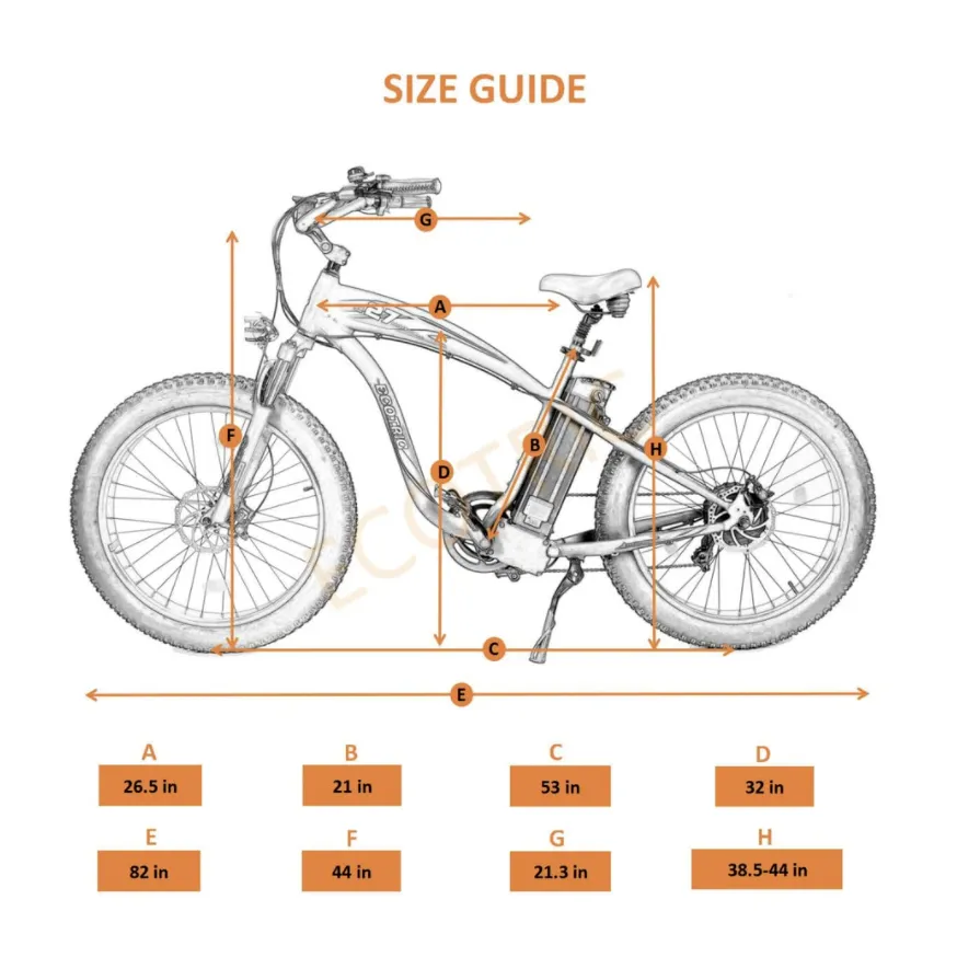 UL Certified-Ecotric Hammer Electric Fat Tire Beach Snow Bike