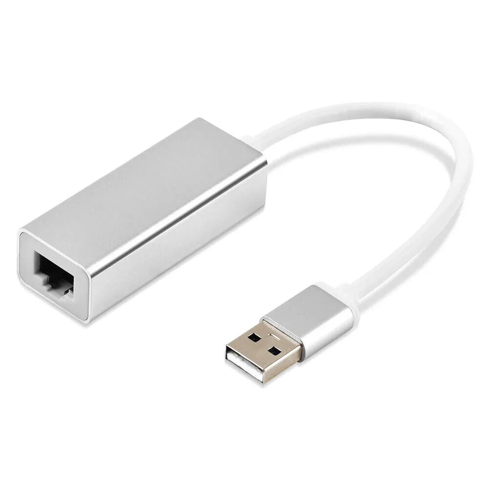 US USB 3.0 to RJ45 Gigabit LAN Ethernet Network Adapter 10/100/1000 Mbps Silver