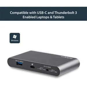 USB-C Multiport Adapter - Dual-Monitor - Windows - USB-C to Dual 4K DisplayPort Adapter - 2x USB-A Ports - 100W PD 3.0 - GbE