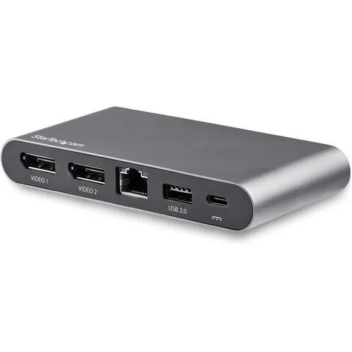 USB-C Multiport Adapter - Dual-Monitor - Windows - USB-C to Dual 4K DisplayPort Adapter - 2x USB-A Ports - 100W PD 3.0 - GbE