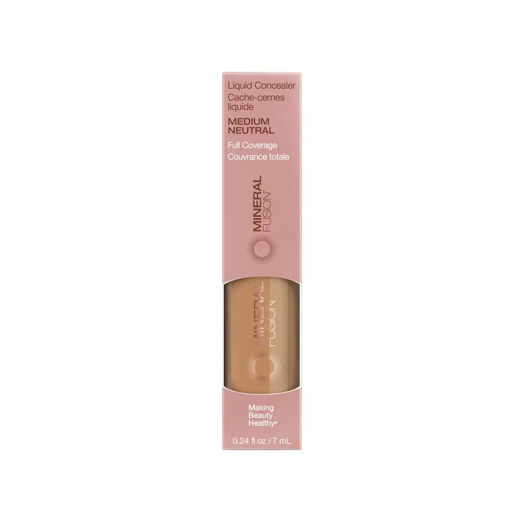 Vegan Full Coverage Liquid Concealer Medium Neutral 0.24 Fl Oz