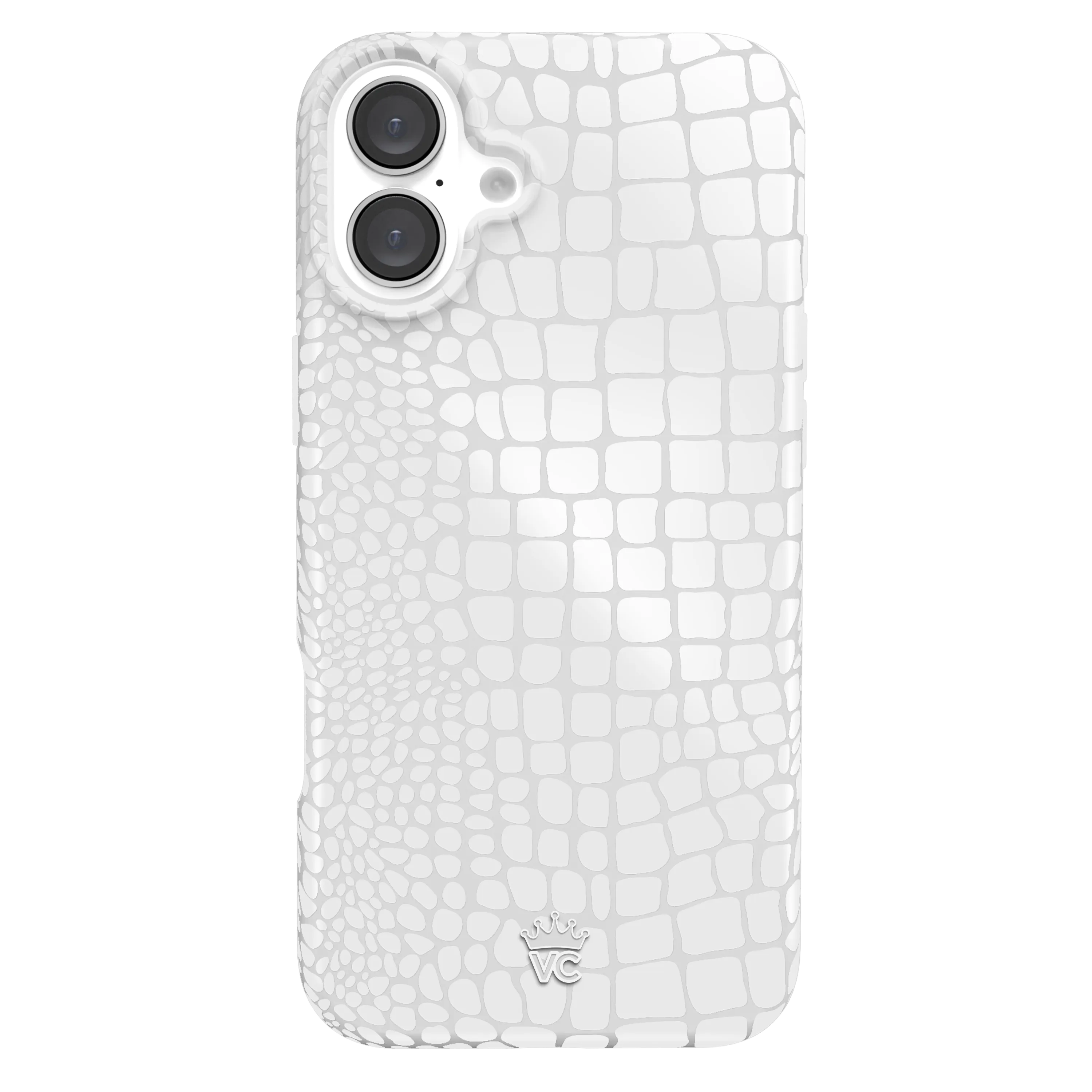 White Croc iPhone Case