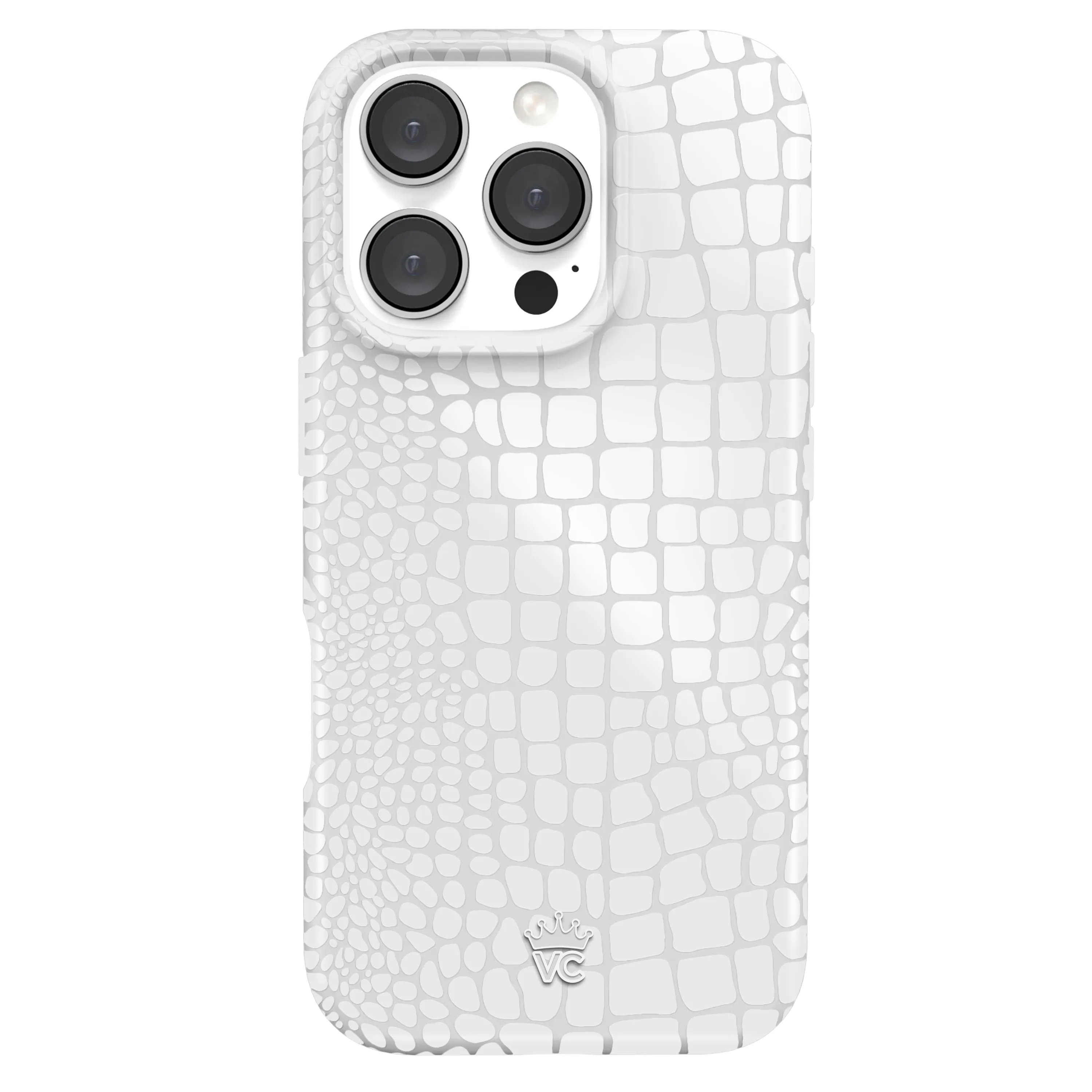 White Croc iPhone Case