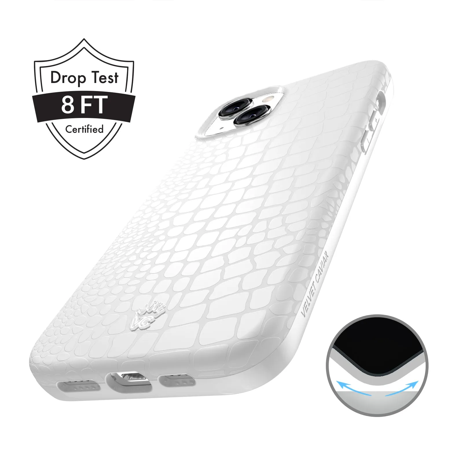 White Croc iPhone Case