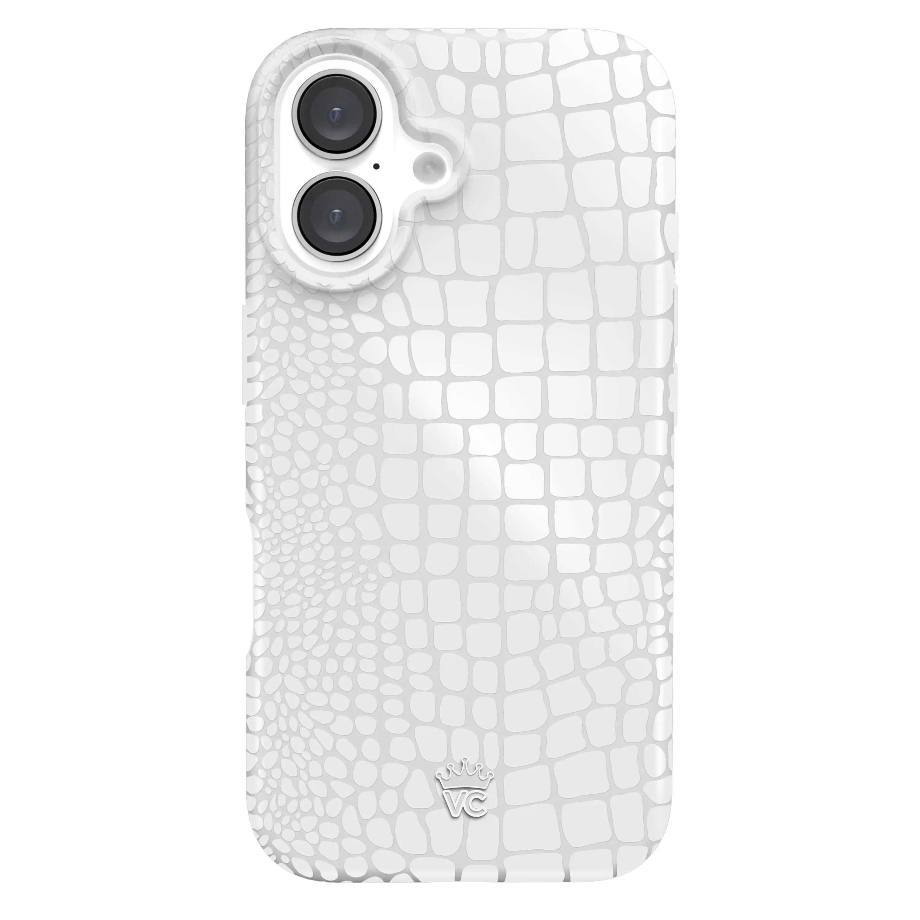 White Croc iPhone Case