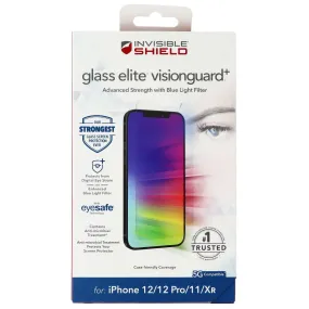 ZAGG (GlassElite VisionGuard ) Screen Protector for iPhone 12/12 Pro/11/XR